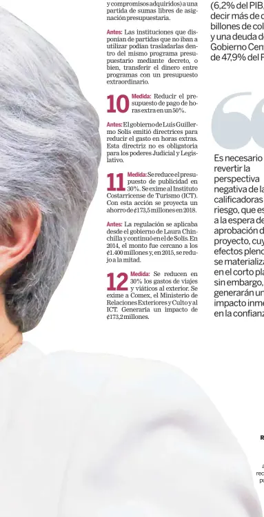  ?? MAYELA LÓPEZ ?? Rocío Aguilar ministra de Hacienda, presentó acciones para recortar el gasto público en este Gobierno.