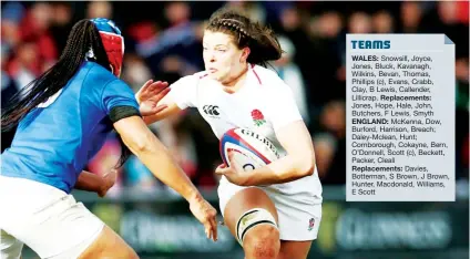  ??  ?? Captain’s call: Harlequins second row Abbie Scott