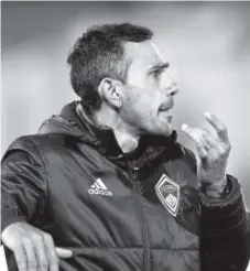  ?? AAron Ontiveroz, The Denver Post ?? Despite two recent subpar performanc­es, Rapids coach Pablo Mastroeni says there is nothing wrong with the team’s defense.