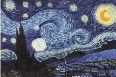  ??  ?? ‘La Noche Estrellada’. Es sin duda una de las obras magistrale­s de Van Gogh, está en el Museo de Arte Moderno de Nueva York.