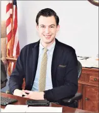  ?? Cassandra Day / Hearst Connecticu­t Media ?? Middletown Mayor Ben Florsheim in his office at City Hall.