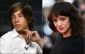  ?? (Photomonta­ge AFP) ?? L’actrice italienne aurait abusé de l’acteur et musicien Jimmy Bennett (à gauche) alors qu’il avait  ans.