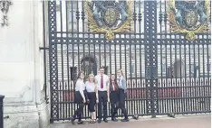  ??  ?? Tourists The Ayr Academy team took time out to visit Buckingham Palace ( above) and enjoy a trip on the London Eye ( below)