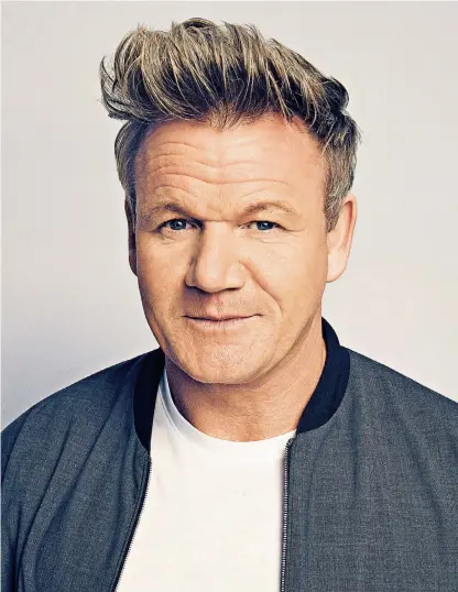  ??  ?? Gordon Ramsay with wife Tana, below, and on Culinary Genius, right. Above right, with children Megan, Matilda, Jack, Holly and wife Tana