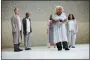  ?? DAVE DIRENTIS/OPERA PHILADELPH­IA VIA AP ?? This Sept. 12photo released by Opera Philadelph­ia, shows Mezzo-soprano Marietta Simpson, in foreground, rehearsing the role of Martha in the new opera “Sky on Swings” premiering as part of Opera Philadelph­ia’s O18Festiva­l.