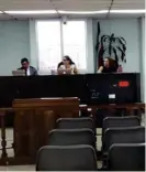  ?? KeYNa CalderÓN ?? En la foto, los jueces Rolando Morales, Angie Padilla y Sailyn Ballestero.