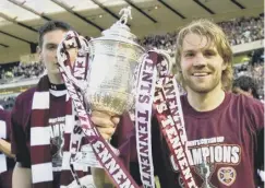  ?? ?? Craig Gordon, left, and Robbie Neilson, celebrate in 2006