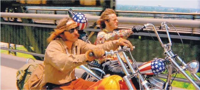  ?? COURTESY OF SONY PICTURES ?? “Easy Rider,” which was filmed partly in New Mexico, is getting released in theaters to celebrate the film’s 50th anniversar­y.