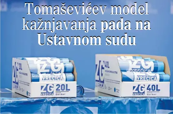  ?? ?? ZG vrećice
lako bi mogle završiti na Ustavnom sudu počnu li Grad Zagreb i komunalno poduzeće Čistoća s 15. listopada provoditi nova pravila uz kolektivno kažnjavanj­e korisnika