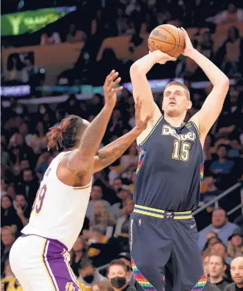  ?? GETTY FILE ?? Nikola Jokic became the first NBA player to eclipse 2,000 points, 1,000 rebounds and 500 assists in a season.