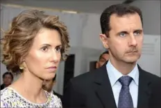  ?? Hassene Dridi/Associated Press ?? The U.S. has made attempts to build goodwill with Syria, including an unidentifi­ed U.S. ally in the region offering assistance with cancer treatment for Asma Assad, left, the wife of President Bashar Assad.