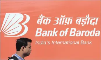  ??  ?? A Bank of Baroda advertisem­ent in Mumbai. While there is no clear evidence the bank’s trust funds were used as collateral or mismanaged, Bank of Baroda may have breached its own rules about having significan­t exposure to certain clients.