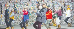  ?? TAM TAM/TBWA ?? Quebec hip-hop group Alaclair Ensemble has a viral hit on its hands with the video for its recycling anthem Mets du respect dans ton bac, which was created for the city of Laval.