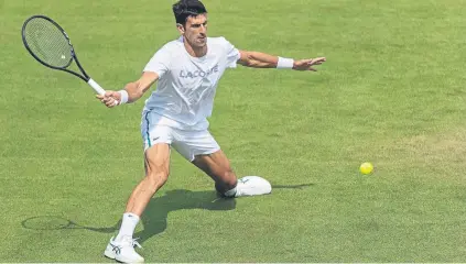 ?? FOTO: GETTY ?? Novak Djokovic, nueva lucha contra la historia, esta vez en Wimbledon