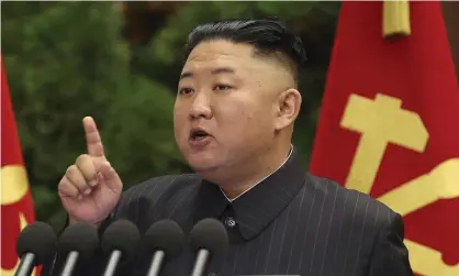  ?? ௉ળ௪৶ऀ/AP ?? North Korean leader Kim Jong-un wants internatio­nal sanctions on items including high-class liquors and suits eased before the country will restart talks with the US on its nuclear program. Photograph: