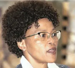  ??  ?? GOAL-DRIVEN: Transnet Port Terminals chief executive Nozipho Sithole.