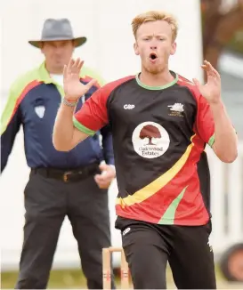  ?? ?? Oliver Smithson took 2-53 as Datchet beat Aston Rowant by eight wickets to move top of the table in Home Counties Division 1.