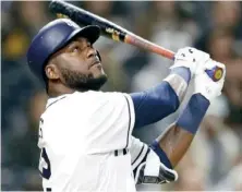  ?? FUENTE EXTERNA ?? Franmil Reyes tiene poder para descargar 50 jonrones.