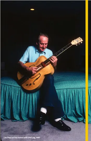  ?? ?? Les Paul at his home with the Log, 1981
Tom Verlaine (center) and Richard Lloyd (right)