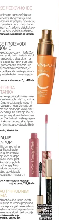  ??  ?? „Golden Rose Perfect Super
Volume & Lenghtenin­g
maskara“, 285,99 din.