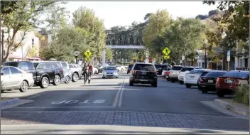  ?? Signal file photo ?? For the upcoming “New-Haul To Go” experience, participat­ing Newhall businesses will offer food and beverage to-go pickups through a drive-thru experience. During the event, 4-7 p.m. Saturday, guests are welcome to remain in their vehicles and drive through Main Street. Dine-in and patio options are also to be available.