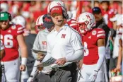  ?? STEVEN BRANSCOMBE / GETTY IMAGES ?? Scott Frost’s program at Nebraska still feels as if it has momentum and is building a new identity. But it’s not going to be an overnight rebuild.