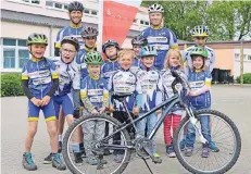  ?? FOTO: RG HALDERN ?? Die jungen Radsportle­r können am 8. Juli die Prüfung für das Kinderbewe­gungsabzei­chen ablegen.