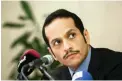  ?? PICTURE: REUTERS ?? UNDER PRESSURE: Qatari Foreign Minister Sheikh Mohammed bin Abdulrahma­n al-Thani.