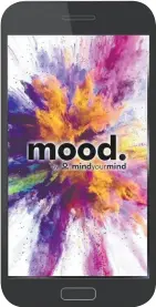  ??  ?? The new mood. app available from mindyourmi­nd helps you track your moods and sleep patterns.