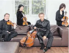  ?? FOTO: FRANK ROSSBACH ?? Mit dem Auftritt des Minguet Quartetts startet die Konzertrei­he „Leutkirche­r Klassik“am Samstag, 2. Oktober, in ihre neue Saison.