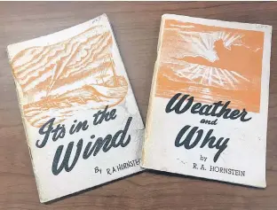  ??  ?? Thanks to the generosity of Paul McNeil, I now have these precious books in my collection. I will cherish them for a while then pass them along to ensure that Rube Hornstein is not forgotten.