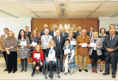  ?? M .G. ?? La ceremonia de entrega de premios tuvo lugar el pasado viernes en la sede de AMA en Madrid.