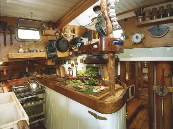  ??  ?? Vega is homely below decks and traditiona­l and workmanlik­e above