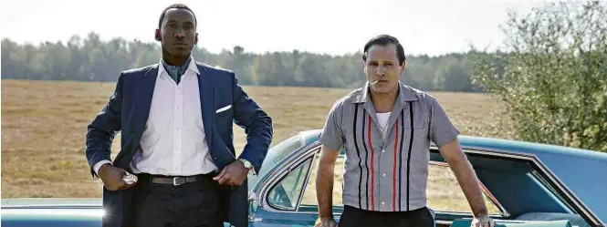  ?? Patti Perret/Divulgação ?? Mahershala Ali e Viggo Mortensen em ‘Green Book’, drama de Peter Farrelly vencedor do Festival de Toronto