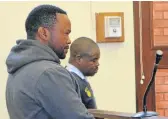  ?? Pictures: JON HOUZET ?? STONE-FACED: Alleged murderer Tonny Donile in the dock at the Port Alfred Magistrate’s Court last Friday