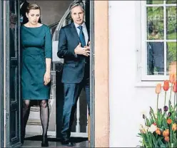  ?? LISELOTTE SABROE / AFP ?? La premier Frederikse­n va rebre dilluns Blinken a Copenhague­n