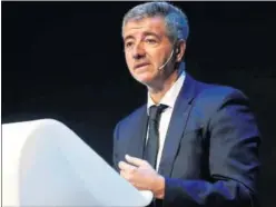  ??  ?? Miguel Ángel Gil, en el World Football Summit de 2017.