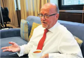  ?? Picture: COURTNEY AFRICA ?? CONTINUING THE STRUGGLE: Derek Hanekom, chairperso­n of the Ahmed Kathrada Foundation, commits to #TakeOnRaci­sm