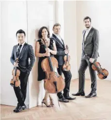  ?? FOTO: STRADIVARI QUARTETT ?? Das Stradivari Quartett gastiert im Kapuziner in Rottweil im Rahmen der Reihe „Dreiklang“.