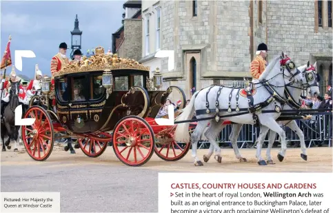  ??  ?? Pictured: Her Majesty the Queen at Windsor Castle