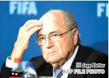  ?? AFP FILE PHOTO ?? Sepp Blatter