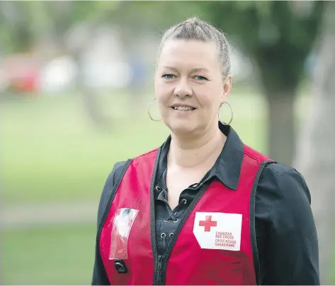  ?? TROY FLEECE ?? Georgiana Schuring, outreach co-ordinator in disaster management for the Red Cross, is being deployed for two weeks to Kamloops, B.C., to work as an Emergency Response Team supervisor.