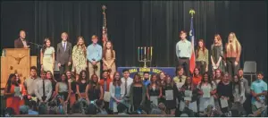  ?? Courtesy photo ?? Big Spring High School held the National Honor Society Induction Ceremony earlier this month. The new group of juniors and seniors were inducted for the 2020-21 year.
