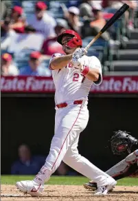  ?? ASHLEY LANDIS/AP ?? Angels star Mike Trout said he doesn’t care where in the order he’s hitting, and manager Ron Washington is moving him all around to figure out who’ll be best hitting behind him.