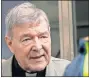  ?? BROWNBILL/ THE ASSOCIATED PRESS] ?? In this Feb. 26 file photo, Cardinal George Pell arrives at the County Court in Melbourne, Australia. [ANDY