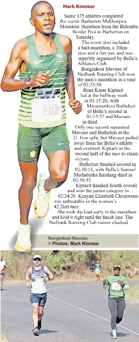 Runners conquer the hills of Makhonjwa Mountains - PressReader