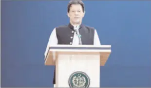  ?? ?? ISLAMABAD
Prime Minister Imran Khan addressing at Rehmat-ul-Ilalameen Conference.
-APP