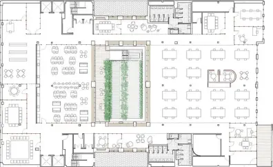  ?? Photo credit: Antonio Navarro Wijkmark ?? FLOOR PLAN AT LEVEL 4