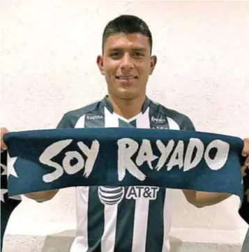  ?? |CORTESÍA ?? Jesús Gallardo fue confirmado por los Rayados como refuerzo para el torneo Apertura 2018.