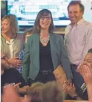  ?? CHRIS HOWELL/AP ?? Liz Watson won a Democratic primary Tuesday in Indiana.